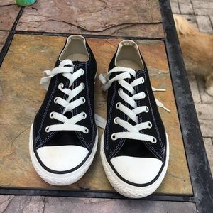 Converse, black, Girls size 2